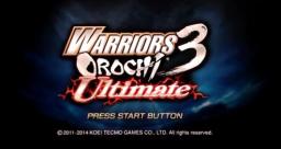 Warriors Orochi 3 Ultimate Title Screen